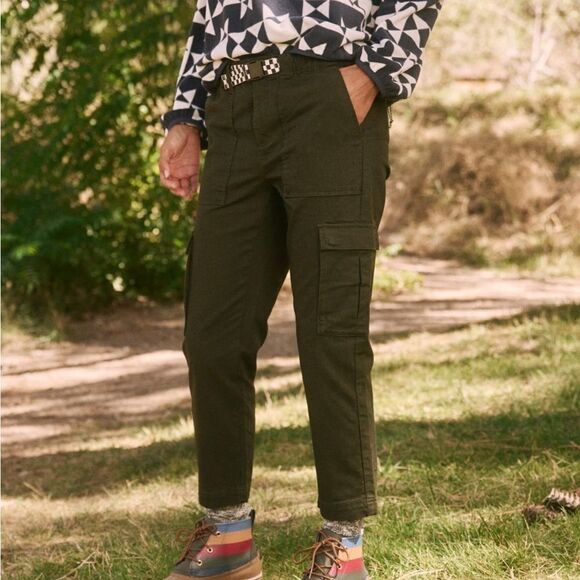 THE GREAT. + Eddie Bauer The Canvas Hike Pant in Dark Forest Green sz 6 - Picture 1 of 6
